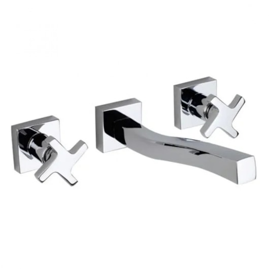 Misturador Para Lavatório De Parede Zeta Cromado Fabrimar - Imagem principal - 9ae0eab4-73a7-4d3c-826b-18163a2d552c