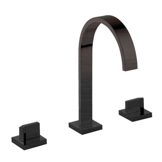 Misturador Para lavatório Kr484 Ébano Escovado Kromma - Imagem principal - 338c709e-3671-4df9-827f-2f853ca523fd