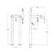 Misturador Piso Banheira Ducha Manual Loft Cromado Roca - 16042746-411d-431c-b361-f10114fee3e5