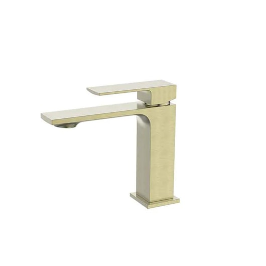 Misturador Slim Bica Baixa Monocomando Lavatório Para Banheiro Ouro Escovado Lexxa - Imagem principal - 1cb4512c-3ab2-4f74-aa62-1cdf1a3b9953