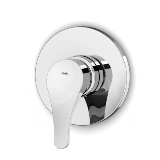 Monocomando De Embutir De Parede Para Banheira Ou Chuveiro Ecoline Cromado Celite - Imagem principal - 1420e14c-b111-4469-98de-4663af78730f