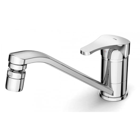 Monocomando De Mesa Para Cozinha Bica Baixa E Móvel Arejador Articulado Ecoline Cromado Celite - Imagem principal - 046f9d9f-464b-423f-af23-b3fb13c18af1