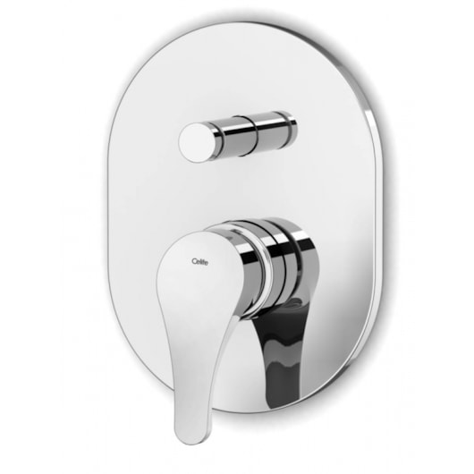 Monocomando De Parede Para Banheira E Chuveiro Ecoline Cromado Celite - Imagem principal - f8e69d2e-c2ad-4e09-ab87-fc799e16a004