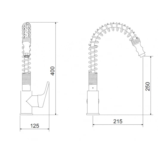 Monocomando Para Balcão 2883 C 70 Meber - Imagem principal - 0448829f-ff2b-47e5-861b-3c29fb02f40e