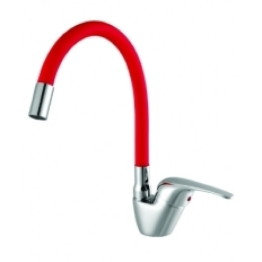 Monocomando Para Balcão 7001 C 70 Cromado Vermelho Meber - Imagem principal - 99432045-d885-4c57-8d77-18cf76a0cc1d