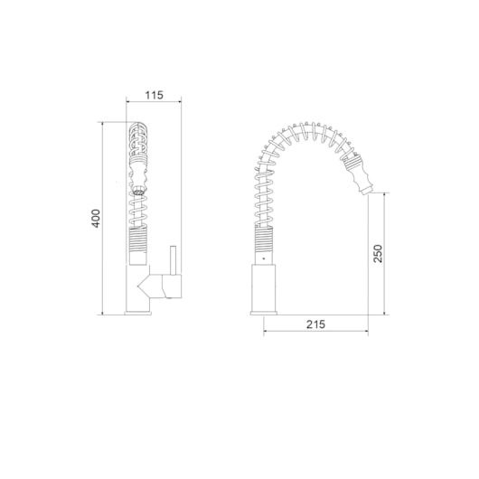 Monocomando Para Cozinha Balcão 2883 C75 Minimal Mebe - Imagem principal - 6d9350f2-c3b2-419c-a11e-58bf24edb06b
