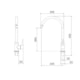 Monocomando Para Cozinha Balcão  7007 C 75 Meber - ca18b265-39b4-4e23-9d57-8b028b6b26b4