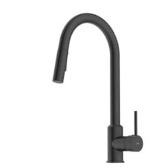 Monocomando Para Cozinha De Mesa Bica Extraível 2 Funções Prática Preto Matte Celite