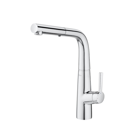 Monocomando Para Cozinha De Mesa Bica Extraível 90° Syra Cromado Roca - Imagem principal - cc92dd09-3c7d-4379-9b51-959f1e647fad