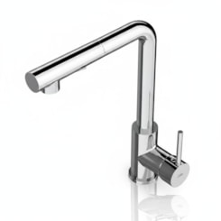 Monocomando Para Cozinha De Mesa Bica L Extraível Pratica Cromado Celite