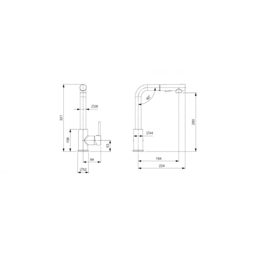 Monocomando Para Cozinha De Mesa Bica L Pratica Cromado Celite - Imagem principal - 2a967b41-49d3-443a-9ce5-a92c4a44f442