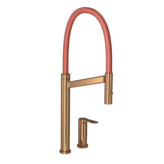 Monocomando Para Cozinha De Mesa Colore Red Gold/Terracota Deca - Imagem principal - 1d5d3d68-1c1d-44cd-8933-d20377097dcb