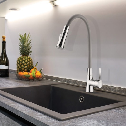 Monocomando Para Cozinha De Mesa Flex 2257 G27 Cinza/ Cromado Lorenzetti - Imagem principal - 6e0276a9-9015-41e3-848b-b286a6523f1b