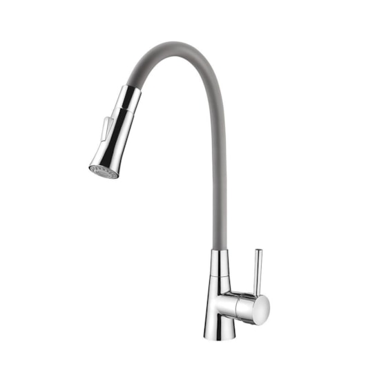 Monocomando Para Cozinha De Mesa Flex 2257 G27 Cinza/ Cromado Lorenzetti - Imagem principal - fed86929-ab02-42e3-b0ad-ba858abb4231
