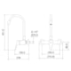 Monocomando Para Cozinha Parede 7006 Bm C 70 Cromado Vermelho Meber - f75de719-b6b4-4a9c-ab1a-209f185c2864