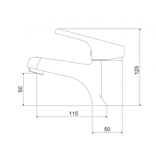Monocomando Para Lavatório Balcão 2875 C 70 Meber - Imagem principal - 649569a0-5bc9-4855-ba7b-2bd4fbe89463