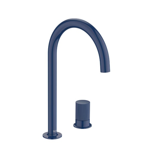 Monocomando Para Lavatório De Mesa 2 Furos Stripes Nu Cubalt Blue Roca - Imagem principal - 81caf185-25b4-4ed4-a6e7-50dbe30fe01b
