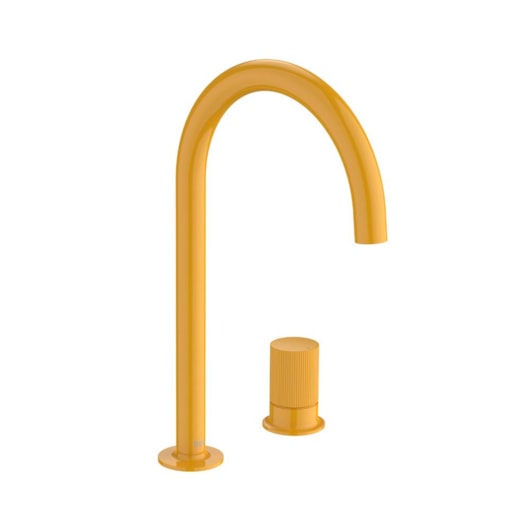 Monocomando Para Lavatório De Mesa 2 Furos Stripes Nu Honey Yellow Roca - Imagem principal - 6ef1247d-ee12-4b22-ab13-82ff790cca84