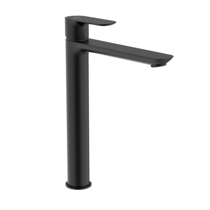 Monocomando Para Lavatório De Mesa Bica Alta  Cala Black Matte Roca