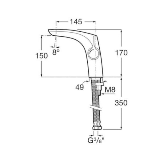 Monocomando Para Lavatório De Mesa Bica Baixa Insígnia Cromado Roca - Imagem principal - 11cf4b56-9659-43e1-ac85-199a81149dc1