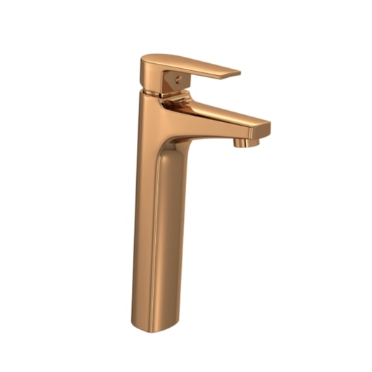 Monocomando Para Lavatório De Mesa Level Bica Alta Red Gold Deca - Imagem principal - 13f0d0a2-397b-472a-abae-286f7e31ad2c
