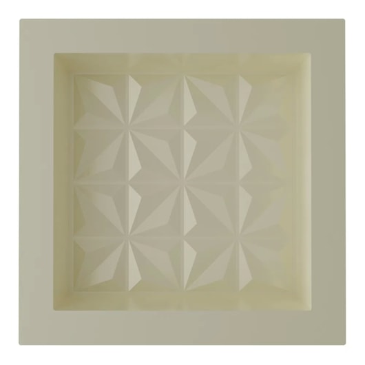 Nicho De Embutir De Plástico Fibra Vidro 3D Bege Astra 30x30x10cm - Imagem principal - 77c7ff28-a51a-4100-9f7e-cbf44547a452