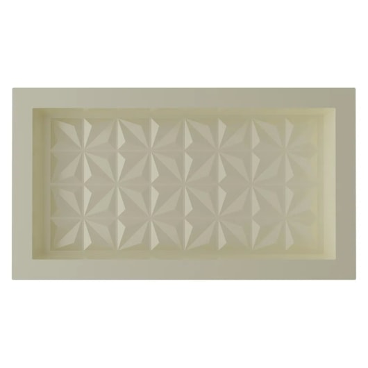 Nicho De Embutir De Plástico Fibra Vidro 3D Bege Astra 30x60x10cm - Imagem principal - 6ad9c594-04f5-4a11-89da-72a3a6b4f1b5