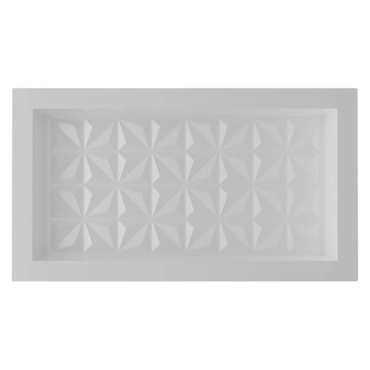 Nicho De Embutir De Plástico Fibra Vidro 3D Branco Astra 30x60x10cm - Imagem principal - 9ee16501-dde3-4239-bea0-9bd04f00ca08