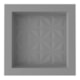 Nicho De Embutir De Plástico Fibra Vidro 3D Cinza Fosco Astra 30x30x10cm - d7fd1cfa-af1e-42b5-830c-74738e4f8fbb