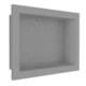 Nicho De Embutir De Plástico Fibra Vidro 3D Cinza Fosco Astra 30x45x10cm - 52f096de-222e-4614-a45a-4cd1a632133e
