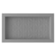 Nicho De Embutir De Plástico Fibra Vidro 3D Cinza Fosco Astra 30x60x10cm - 82d73aa4-ba40-4849-87b5-124073f5ced4