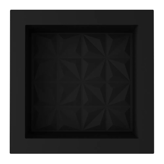 Nicho De Embutir De Plástico Fibra Vidro 3D Preto Fosco Astra 30x30x10cm - Imagem principal - 695c9ead-0236-4eb3-9341-d65b6af441f6