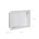 Nicho De Embutir De Plástico Fibra Vidro Branco Astra 30x45x10cm - fb90a182-ae63-451f-88d3-e99e473af922