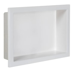 Nicho De Embutir De Plástico Fibra Vidro Branco Astra 30x45x10cm