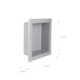 Nicho De Embutir De Plástico Fibra Vidro Cinza Astra 30x30x10cm - 1d07a1f2-2c00-4d1b-b1be-1998049fc934