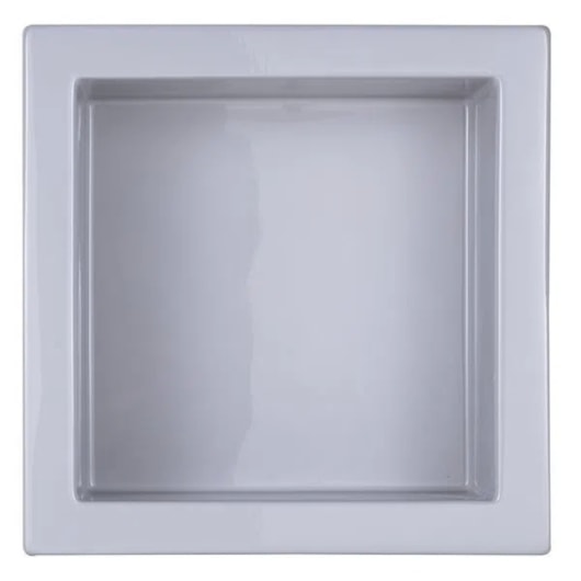 Nicho De Embutir De Plástico Fibra Vidro Cinza Astra 30x30x10cm - Imagem principal - 2ddafb84-8e21-49f3-abf4-47e156f846be