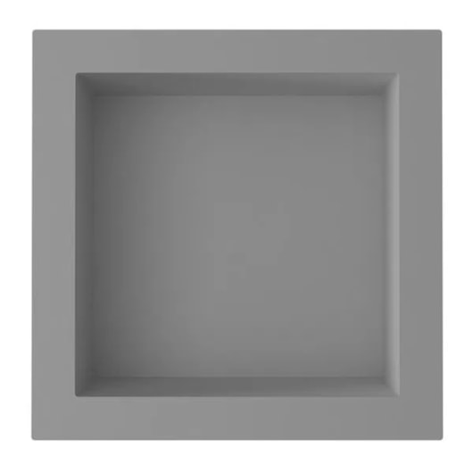 Nicho De Embutir De Plástico Fibra Vidro Pintado Cinza Fosco Astra 30x30x10cm - Imagem principal - 95aab26d-c708-4979-a51e-cf85f1f8184d