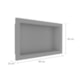 Nicho De Embutir De Plástico Fibra Vidro Pintado Cinza Fosco Astra 30x60x10cm - 7c103d99-347f-4a54-8bfa-bfdcc6103943