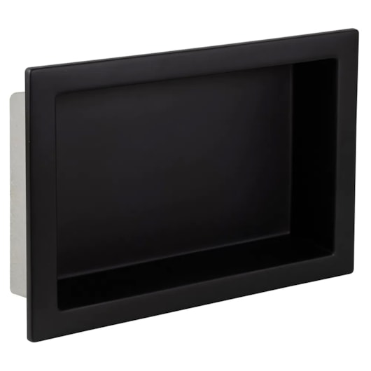 Nicho De Embutir De Plástico Fibra Vidro Pintado Preto Fosco Astra 30x30x10cm - Imagem principal - ec16c948-9965-41f0-91fd-e856cbbb07b5