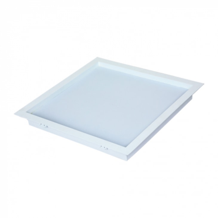 Painel De Led Comfort De Embutir 18W Quadrado Luz Amarela 2700K Branco Bivolt Avant