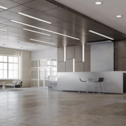 Painel Fit LED Plafon de Embutir Retangular Luz Branca 6500K Avant Bivolt 18W 10x60cm