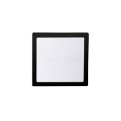 Painel Led Quadrado De Sobrepor 3000K Lys Preto Taschibra 12W