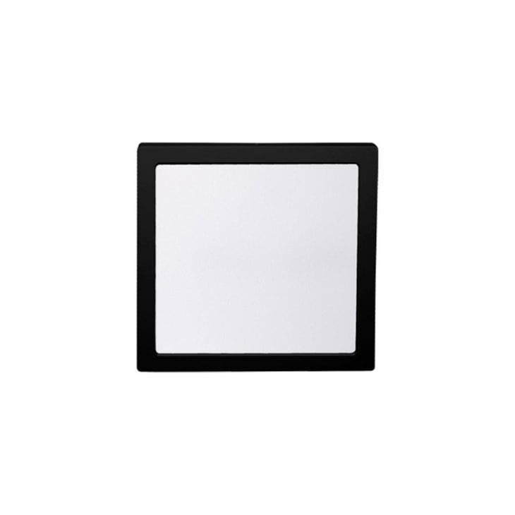 Painel Led Quadrado De Sobrepor 3000K Lys Preto Taschibra 18W