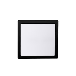 Painel Led Quadrado De Sobrepor 3000K Lys Preto Taschibra 24W
