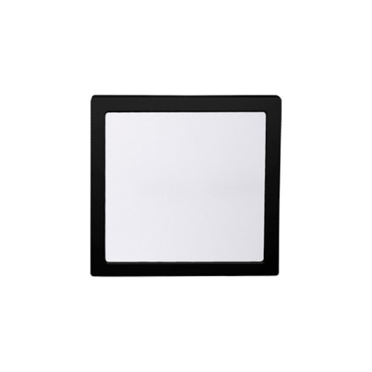 Painel Led Quadrado De Sobrepor 4000K Lys Preto Taschibra 12W - Imagem principal - 9b9cf460-50d9-438f-8126-e51435c810c2