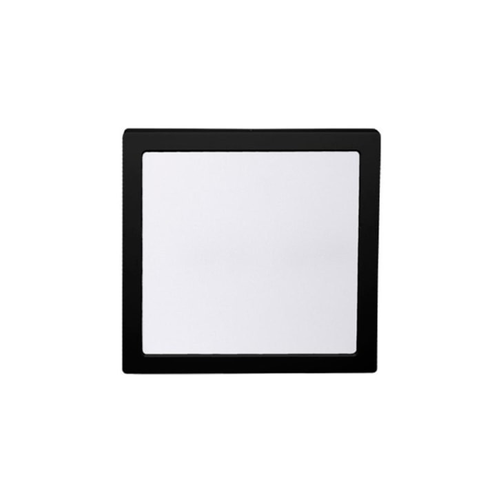 Painel Led Quadrado De Sobrepor 4000K Lys Preto Taschibra 18W