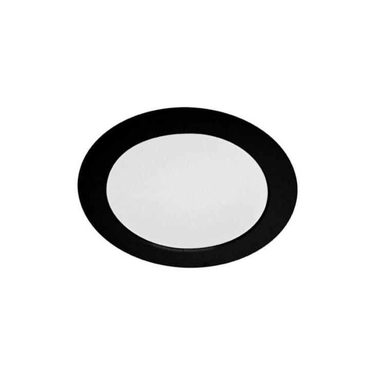 Painel Led Redondo De Embutir 3000K Lys Preto Taschibra Taschibra 24W