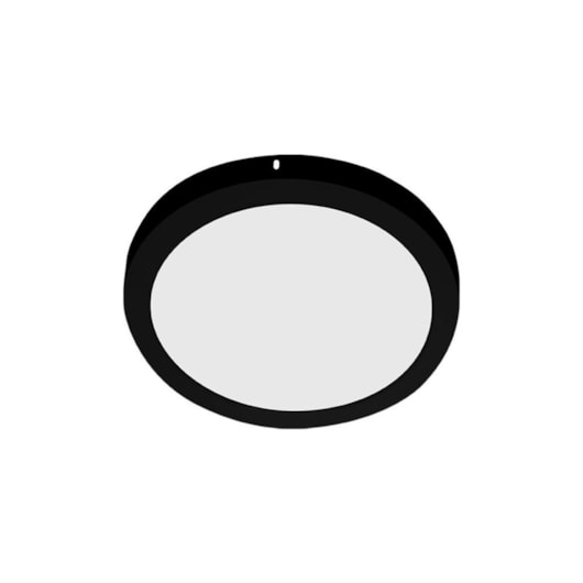 Painel Led Redondo De Sobrepor 3000K Lys Preto Taschibra 24W - Imagem principal - 9305e01e-8280-40f7-bded-0d853b29d32f