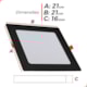 Painel Pop Led De Sobrepor 18w Quadrado 22 Preto Luz Amarela 3000k Avant - 1dcb6fbc-7ad4-4e05-8a68-7adf4ea6cb7c