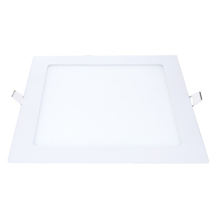 Painel Pop LED Plafon De Embutir Em Aluminio 18W Quadrado 22cm Luz Branca 6500K Bivolt Avant